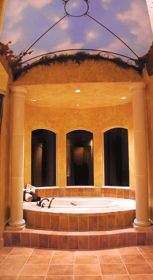 Master Bath Ceiling Mural